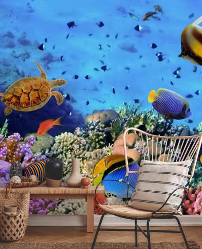 Coral and Fish Wall Mural Coral and Fish Wall Mural