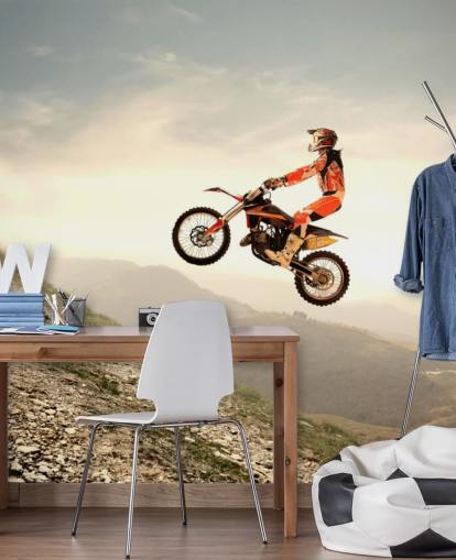 Flying Motocross Rider Wallpaper Flying Motocross Rider Wallpaper