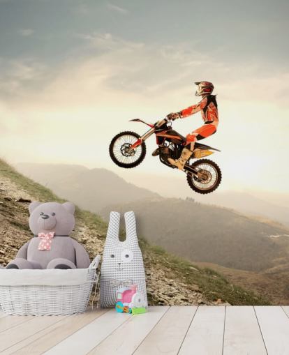 Sfondo Flying Motocross Rider Sfondo Flying Motocross Rider