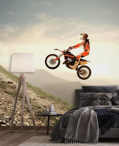 Papel de Parede Piloto de Motocross Papel de Parede Piloto de Motocross