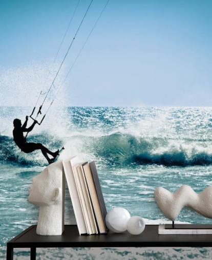 Surfer Kite Surfing Silhouette Wallpaper Surfer Kite Surfing Silhouette Wallpaper