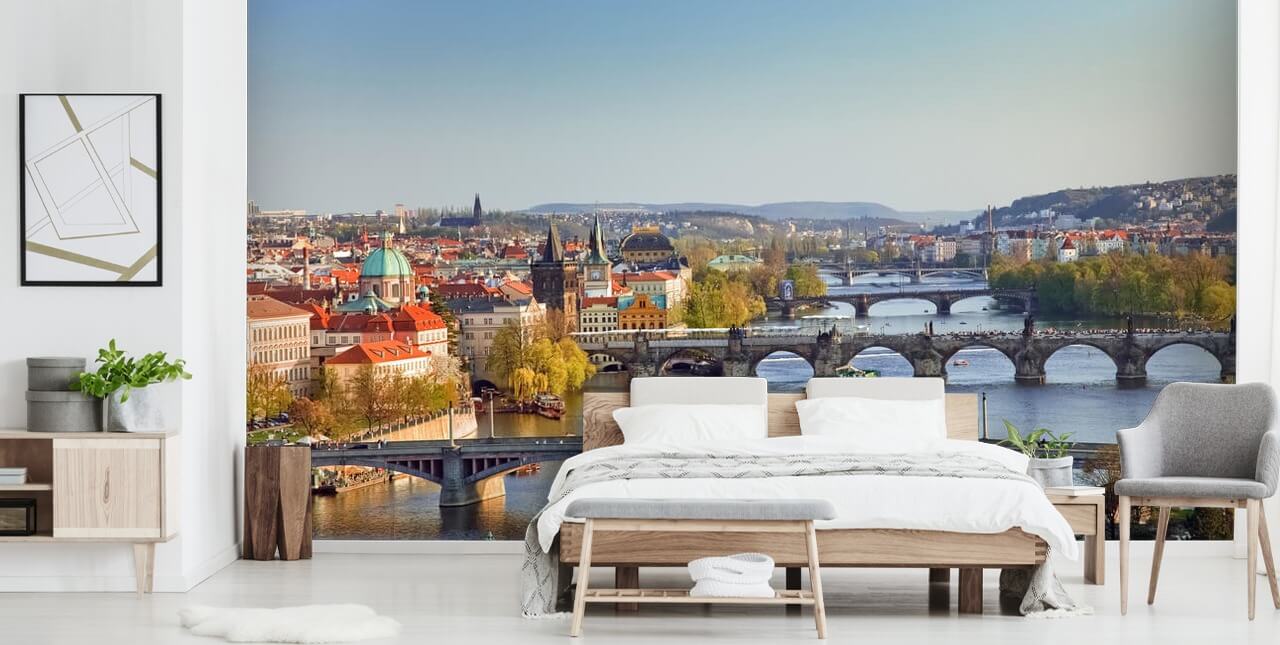 Prague River Wall Mural