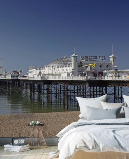 Brighton Pier på en solrik dag tapet Brighton Pier på en solrik dag tapet
