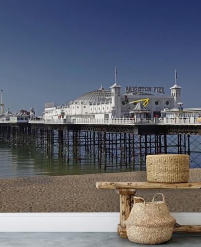 Papier peint Brighton Pier par une journée ensoleillée Papier peint Brighton Pier par une journée ensoleillée