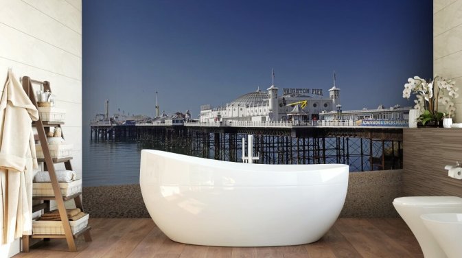 Papier peint Brighton Pier par une journée ensoleillée