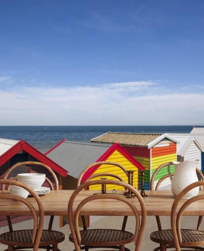 cabanas de praia coloridas no papel de parede da praia cabanas de praia coloridas no papel de parede da praia