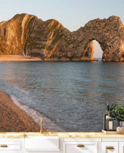 Durdle Door Sea Arch, Dorset Beach Wallpaper Durdle Door Sea Arch, Dorset Beach Wallpaper