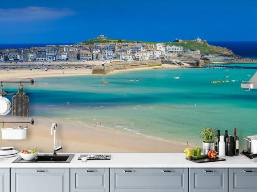 St Ives Panorama-Strandtapete