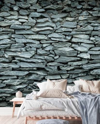 Black and Grey Stone Wallpaper Mural Black and Grey Stone Wallpaper Mural