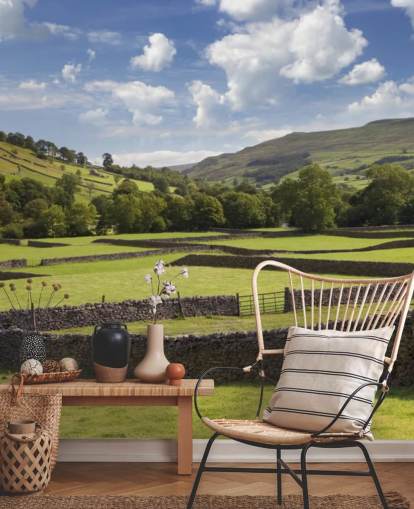 tilpassbart tapetmaleri på landet kaldet Rural Yorkshire til plejehjem og virksomheder tilpassbart tapetmaleri på landet kaldet Rural Yorkshire til plejehjem og virksomheder
