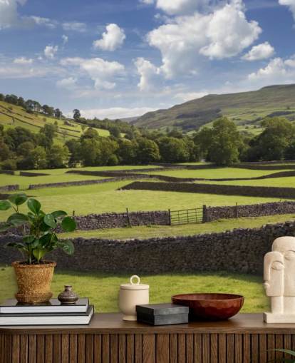 tilpassbart tapetmaleri på landsbygda kalt Rural Yorkshire for omsorgsboliger og bedrifter tilpassbart tapetmaleri på landsbygda kalt Rural Yorkshire for omsorgsboliger og bedrifter
