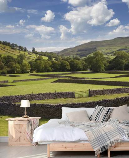 tilpassbart tapetmaleri på landet kaldet Rural Yorkshire til plejehjem og virksomheder tilpassbart tapetmaleri på landet kaldet Rural Yorkshire til plejehjem og virksomheder
