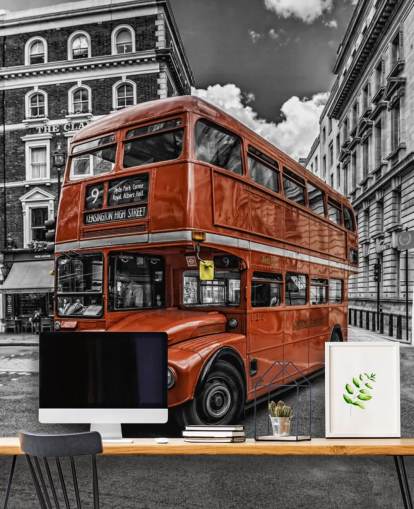 London Bus Bakgrund London Bus Bakgrund