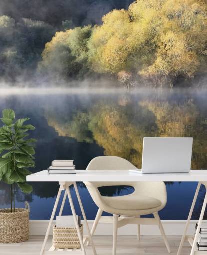 calm misty lake wallpaper calm misty lake wallpaper