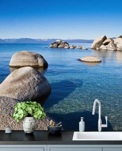 Papel de Parede Blue Clear Lake Papel de Parede Blue Clear Lake