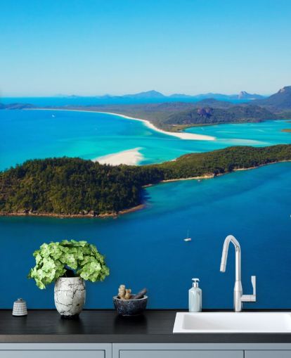 blue ocean and islands in australia wallpaper blue ocean and islands in australia wallpaper