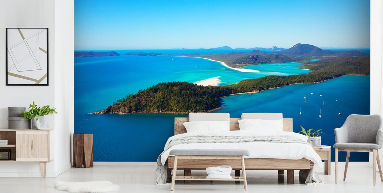 fond d'écran bleu océan et îles en Australie
