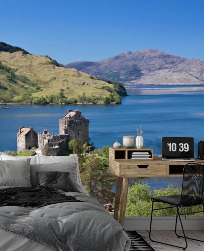 Scottish Castle in Loch Wallpaper Scottish Castle in Loch Wallpaper