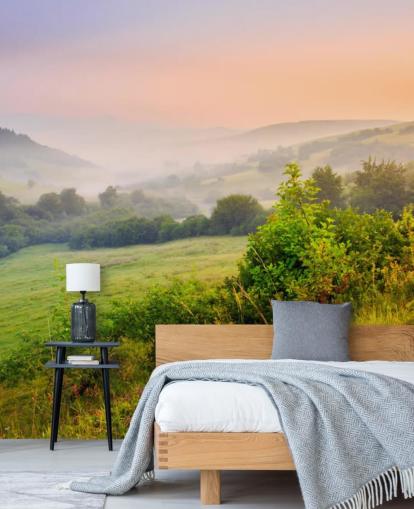 Misty Countryside Hills Wallpaper Misty Countryside Hills Wallpaper