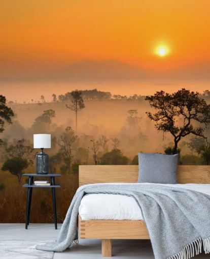 African Misty Forest Bakgrund African Misty Forest Bakgrund