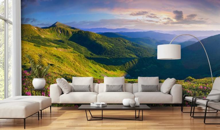 Mountain Wallpaper  Wall Murals  Wallsauce UK