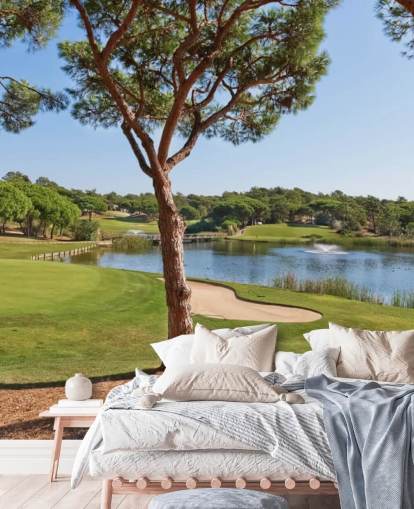 Golfbane Landskab Baggrund Golfbane Landskab Baggrund