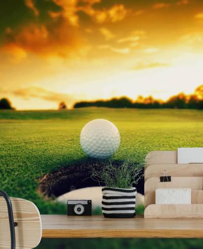 Golf at Sunset Wallpaper Golf at Sunset Wallpaper