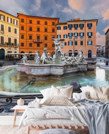 Piazza Navona, Rom. Italien-Tapete Piazza Navona, Rom. Italien-Tapete