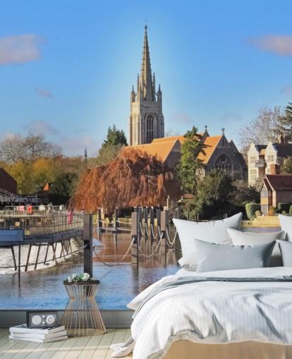 River Thames at Marlow River Wallpaper River Thames at Marlow River Wallpaper
