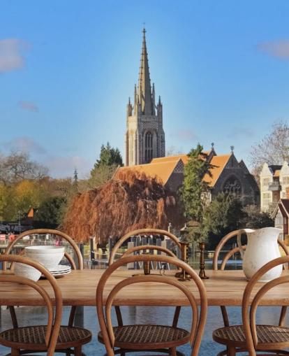 River Thames at Marlow River Wallpaper River Thames at Marlow River Wallpaper