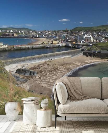 Fiskere Harbour Kyst Bakgrunn Fiskere Harbour Kyst Bakgrunn