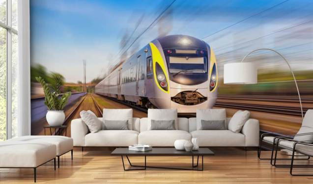 Moving Train Wallpaper