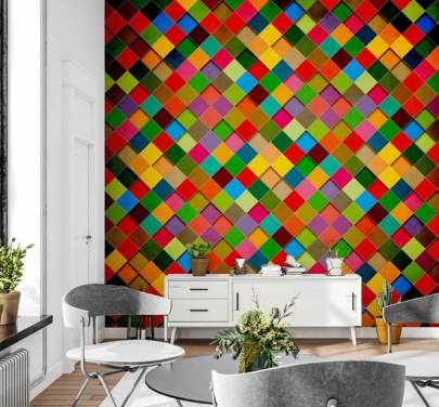 Decorazione murale con poster retrò grunge