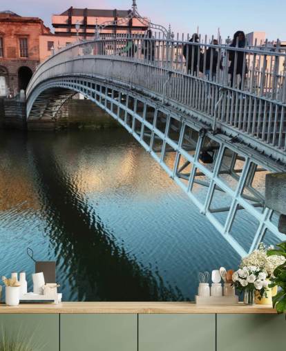 silta dublinissa tapetti seinämaalaus silta dublinissa tapetti seinämaalaus