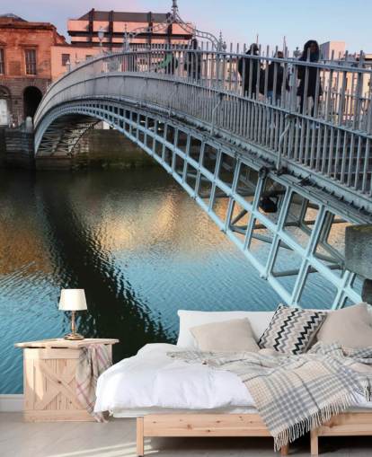 bridge in dublin wallpaper mural bridge in dublin wallpaper mural