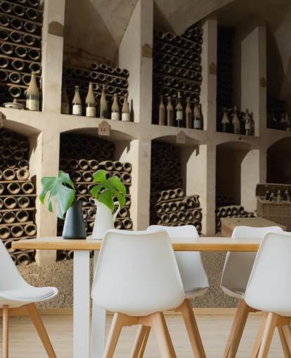 Pölyinen viinikellari taustakuvamaalaus Pölyinen viinikellari taustakuvamaalaus