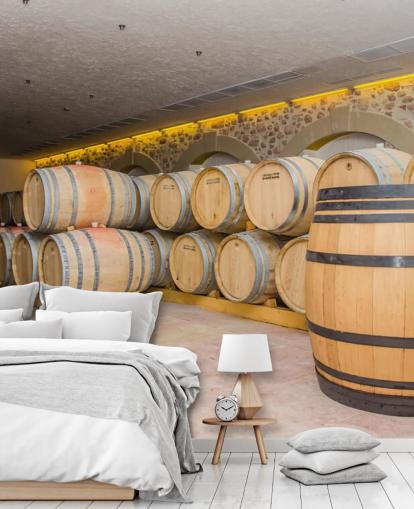 Barrels of Wine Wall Mural Barrels of Wine Wall Mural