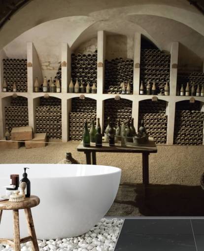 mural rústico de papel pintado en 3D llamado Grand Wine Cellar para cocinas, bares y bodegas mural rústico de papel pintado en 3D llamado Grand Wine Cellar para cocinas, bares y bodegas