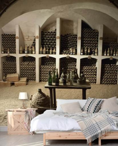 rustieke 3D-behangmuurschildering genaamd Grand Wine Cellar voor keukens, bars en wijnkelders rustieke 3D-behangmuurschildering genaamd Grand Wine Cellar voor keukens, bars en wijnkelders