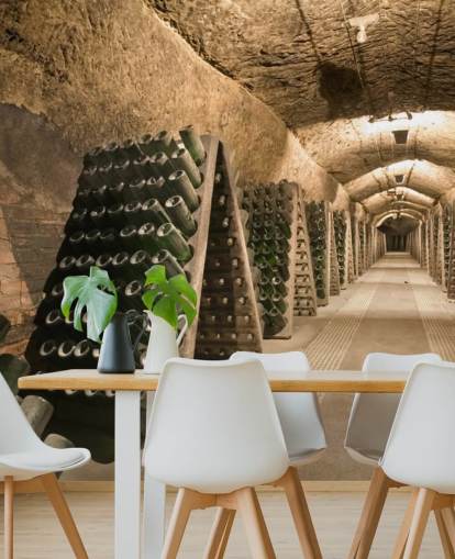 Papel de parede Long Wine Cellar Papel de parede Long Wine Cellar