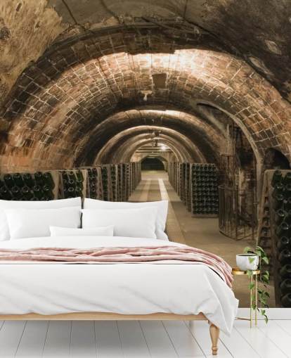brown customisable 3D wine cellar wallpaper mural called Wine Cellar for kitchens. brown customisable 3D wine cellar wallpaper mural called Wine Cellar for kitchens.