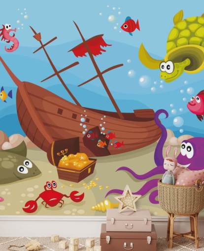 Bunte Cartoon-Fisch Bunte Cartoon-Fisch