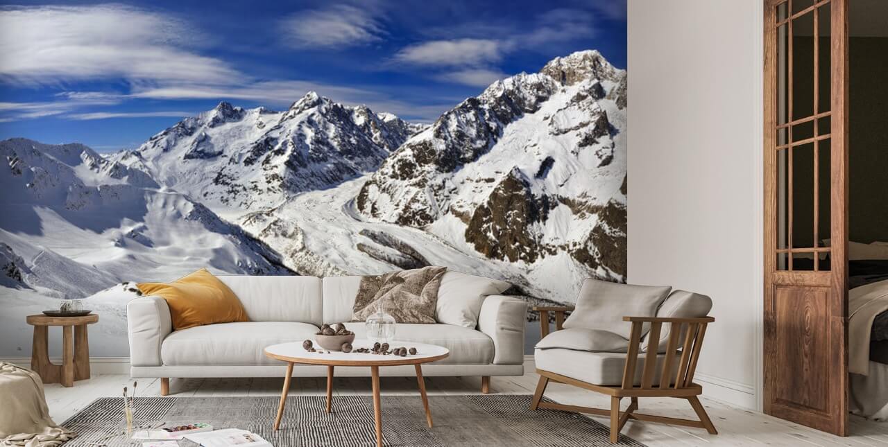 Mont Blanc de Courmayeur Wall Mural | Wallsauce UK