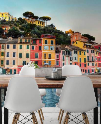 colourful italian houses on the coast wallpaper colourful italian houses on the coast wallpaper