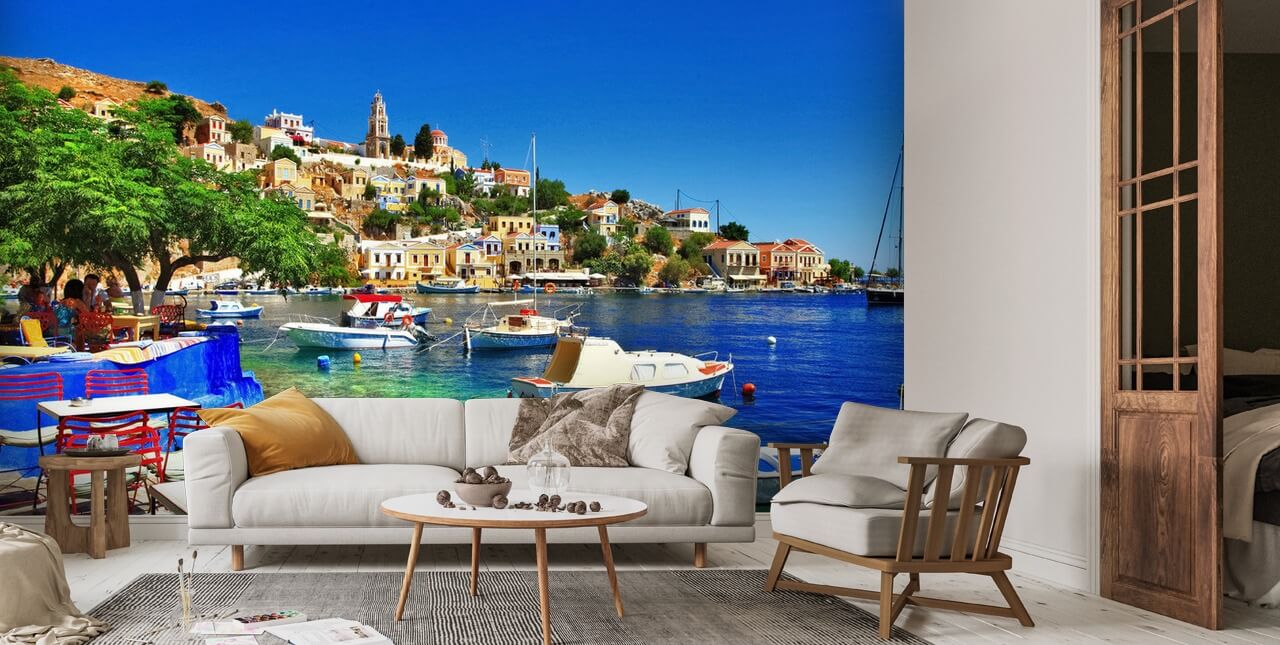 Symi Island, Greece Wallpaper | Wallsauce US