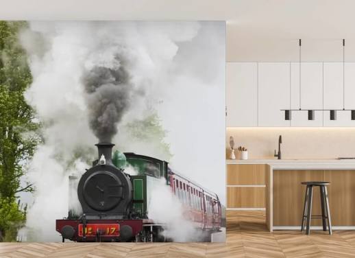 Train Wallpaper & Steam Train Wall Murals | Wallsauce US