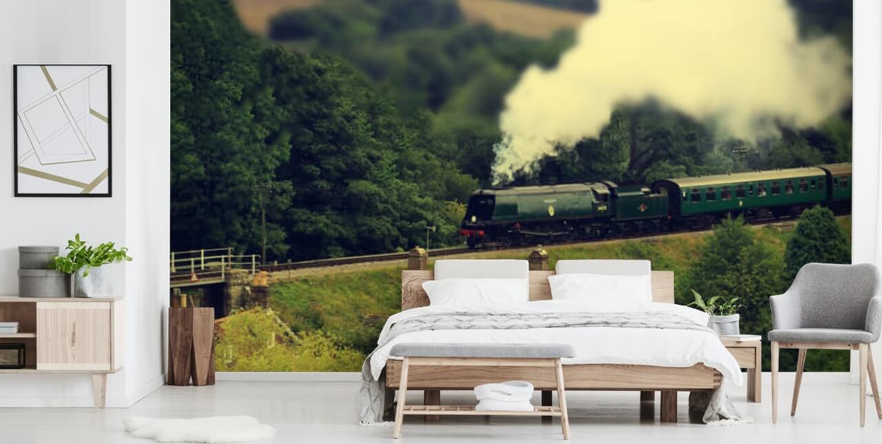 Dampfzug auf dem Land Wallpaper