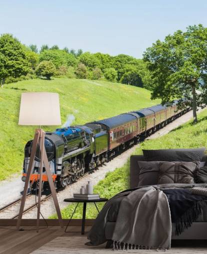 Zwarte stoomtrein, Gloucestershire Warwickshire Railway Zwarte stoomtrein, Gloucestershire Warwickshire Railway