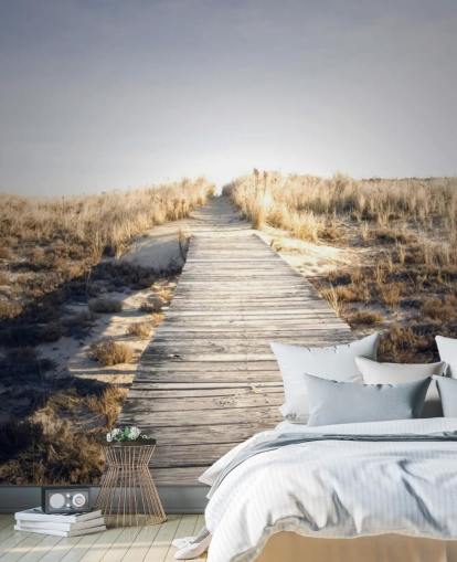 Boardwalk til ingensteds Bakgrunn Mural Boardwalk til ingensteds Bakgrunn Mural