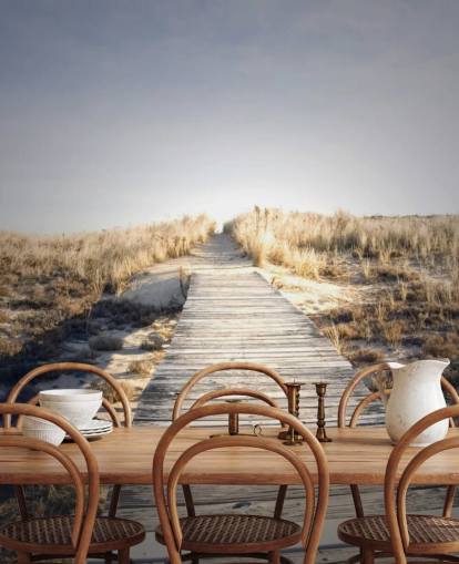 Boardwalk to Nowhere Wallpaper Mural Boardwalk to Nowhere Wallpaper Mural